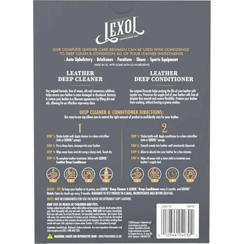Lexol Leather Cleaner & Conditioner Kit | 473ml (16 Fl Oz) Each thumbnail 9