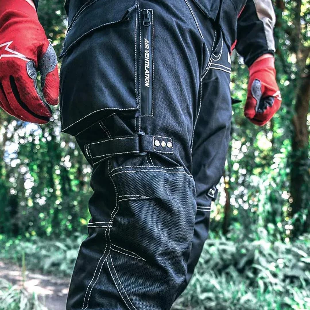 HWK Motorsports Apparel Water Resistant Motorcycle Pants | 91cm (30" Inseam) Waist 96cm (38" Waist) - view 2