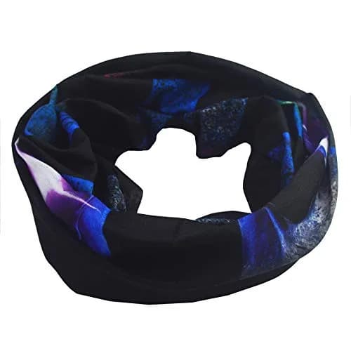 Obacle Blue Face Skull Flag 3D Seamless Tube Face Mask for Dust, Wind & UV Protection - view 4