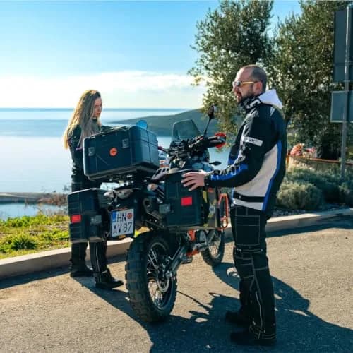 HWK Motorsports Apparel Water Resistant Motorcycle Pants with CE Armor | 42W x 30L (106.7cm x 76.2cm) thumbnail 3