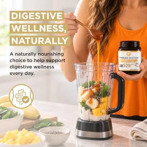 Manuka Doctor Raw Manuka Honey MGO 525+ | Natural Superfood, Traceable, 8.75 oz thumbnail 4
