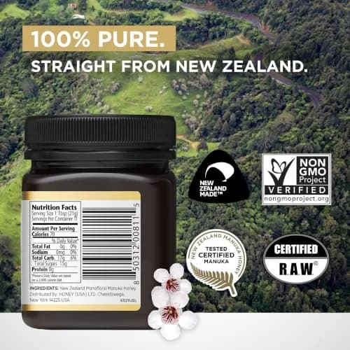 Manuka Doctor Raw Manuka Honey MGO 525+ | Natural Superfood, Traceable, 8.75 oz thumbnail 6