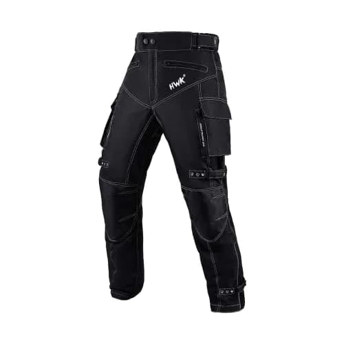 HWK Motorsports Apparel Water Resistant Motorcycle Pants | 32cm (12.6in) Waist, 30cm (11.8in) Inseam thumbnail 1