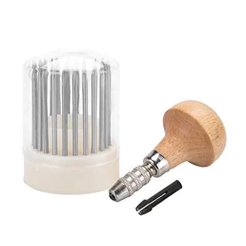 Salmue Beading Tools Set 23pcs Metal Beaders with Wooden Handle | Jewelry Setting Tools for Adults thumbnail 8