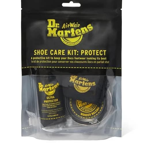 Dr. Martens Shoe Care Kit, Black | Leather Nourishing & Protection Set, One Size thumbnail 1