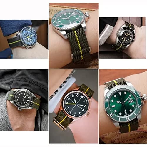 NIBD Watch Band with Elastic Nylon Strap 20/21/22mm | Military Army Style, Durable & Water-Resistant thumbnail 3