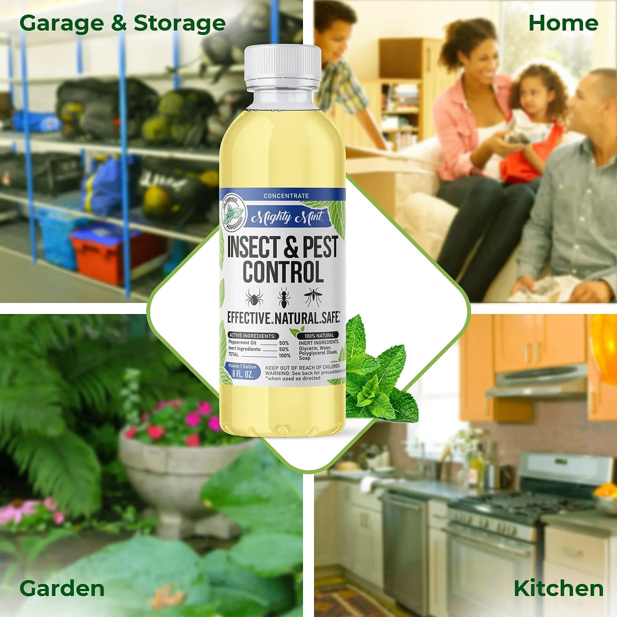 Mighty Mint Peppermint Oil Insect Repellent Concentrate 222ml (7.4 Fl Oz) | Natural Spider & Ant Control - view 7