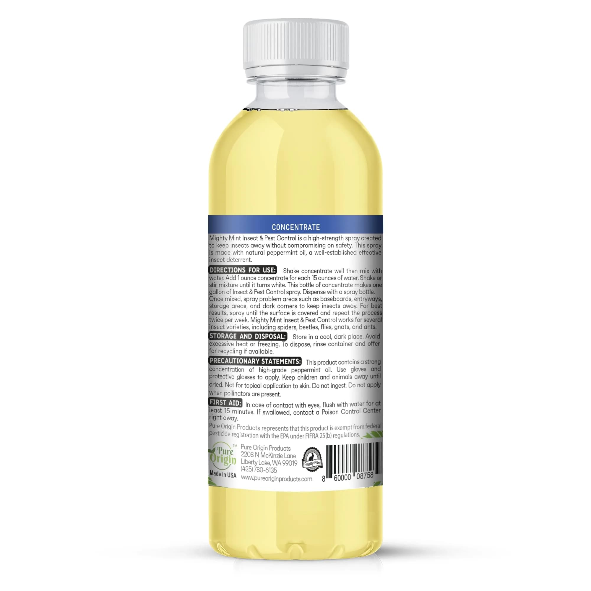Mighty Mint Peppermint Oil Insect Repellent Concentrate 222ml (7.4 Fl Oz) | Natural Spider & Ant Control - view 8
