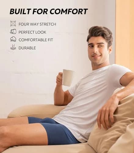 DAVID ARCHY Mens Modal Boxer Briefs Second Skin Trunks Underwear 3/4/7 Pack | Silky, Breathable Support for Daily Comfort thumbnail 4