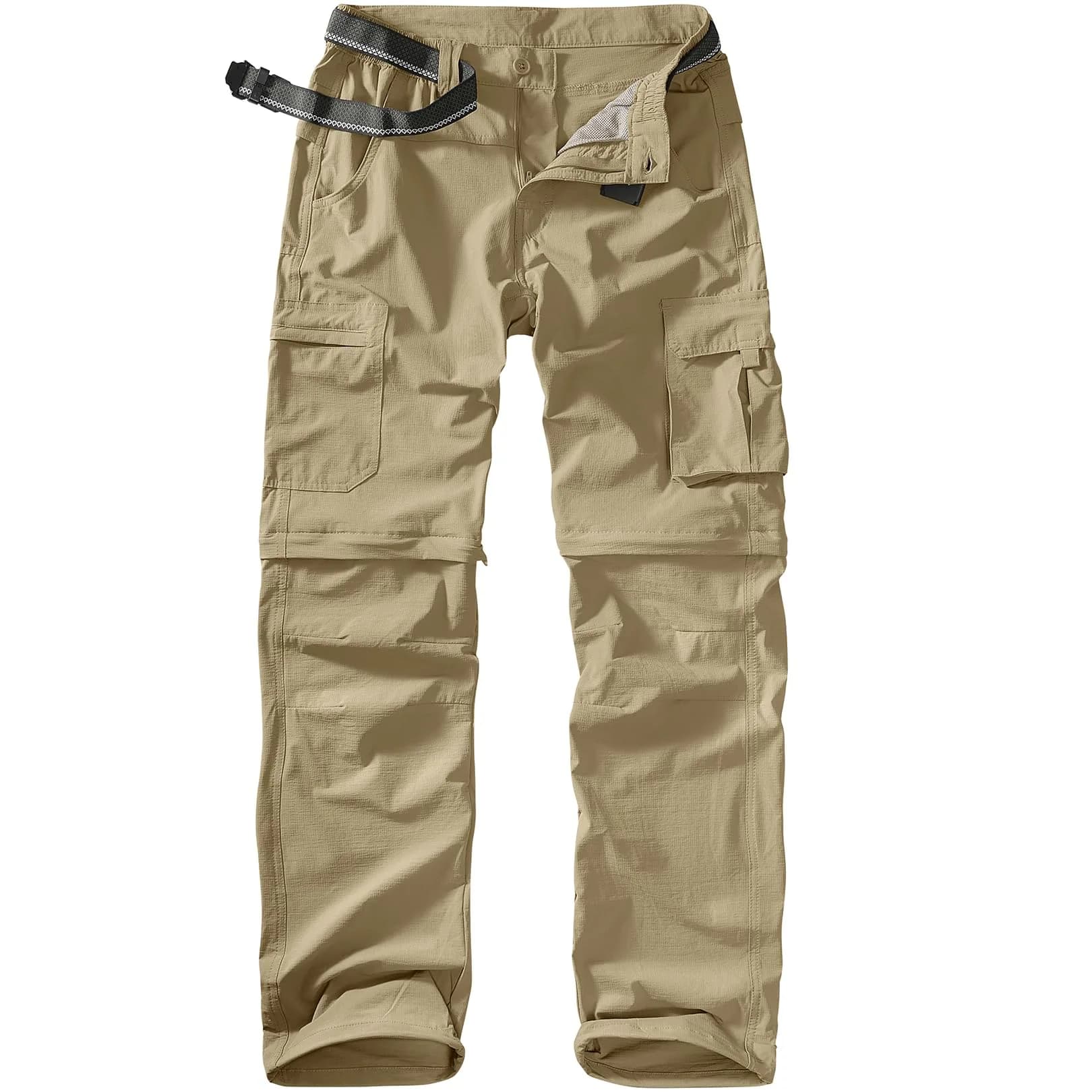 linlon Men's Quick Dry Convertible Hiking Pants | Army Green, 30 (76 cm) — Khaki