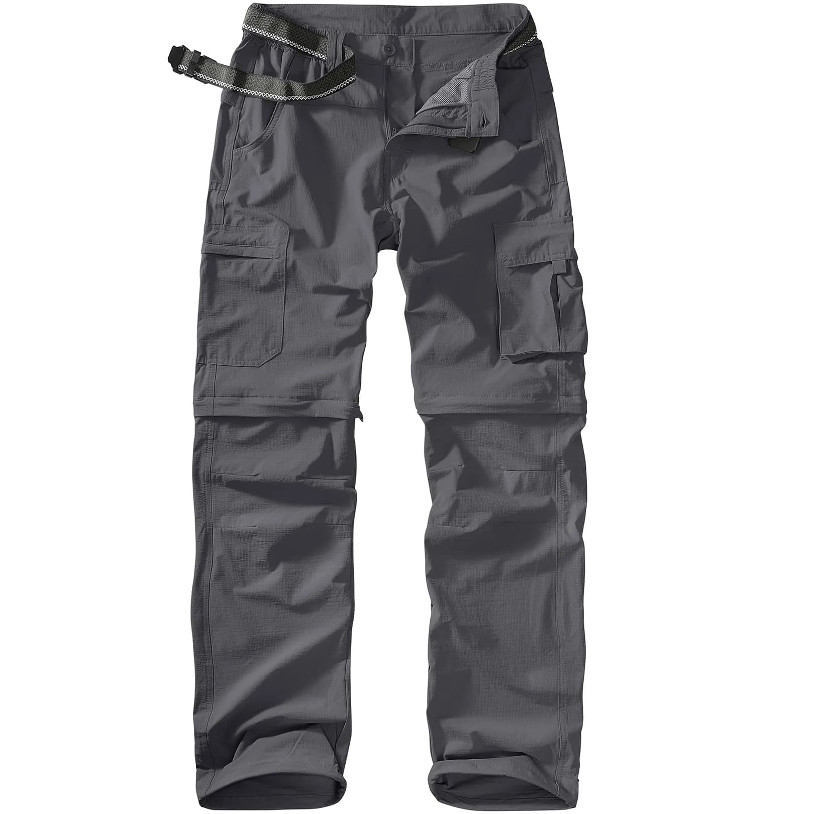 linlon Men's Quick Dry Convertible Hiking Pants | Army Green, 30 (76 cm) — Grey / 30