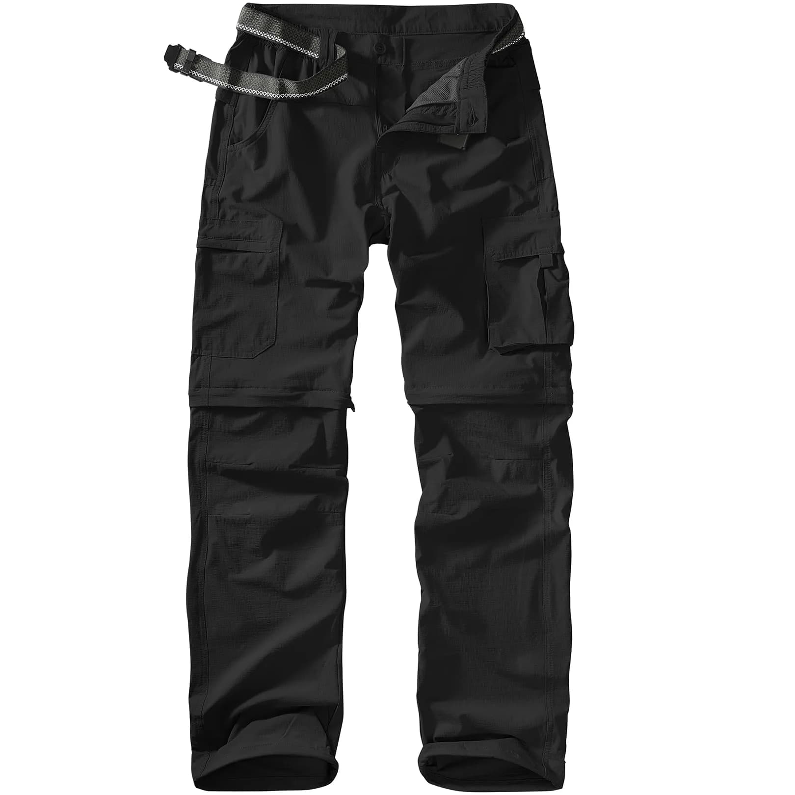 linlon Men's Quick Dry Convertible Hiking Pants | Army Green, 30 (76 cm) — Black / 42