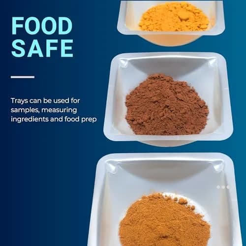 Pure Ponta 100mL Weigh Boats (125 Pack) | Antistatic Polystyrene Lab Trays for Powder Measuring thumbnail 6