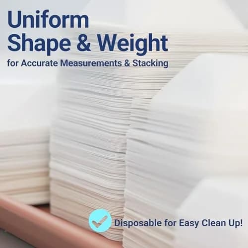 Pure Ponta 100mL Weigh Boats (125 Pack) | Antistatic Polystyrene Lab Trays for Powder Measuring thumbnail 8