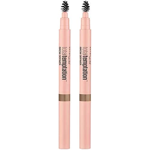 Maybelline Total Temptation Eyebrow Definer Pencil, Blonde, 2 Count | Matte Finish for Defined Brows thumbnail 2