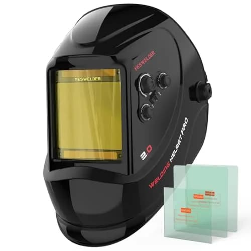YESWELDER Auto Darkening Welding Helmet, Large View, LYG-M800H | True Color, 4 Sensors, 3.93"X3.66" View thumbnail 1