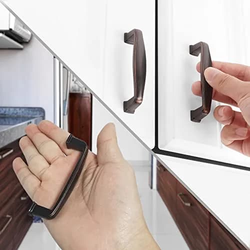 KOOFIZO 10 Pack 3 in Oil Rubbed Bronze Cabinet Pulls | Solid Metal Handles for Kitchen & Furniture thumbnail 5