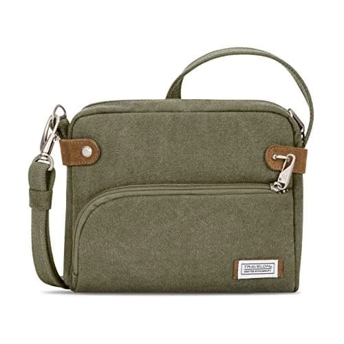 Travelon Anti-Theft Heritage Crossbody Bag Sage 24cm (9.5"W x 8"H x 2.5"D) | Secure Travel Companion thumbnail 1