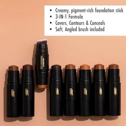 Black Radiance Color Perfect Foundation Stick, Cappuccino | Multi-tasking Face Foundation for Darker Skin thumbnail 2