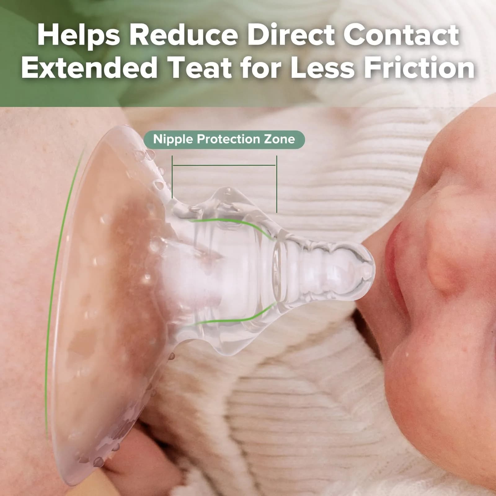 haakaa Silicone Nipple Shields for Breastfeeding (1 Count) | BPA-Free for Latch Difficulties & Sore Nipples - view 2