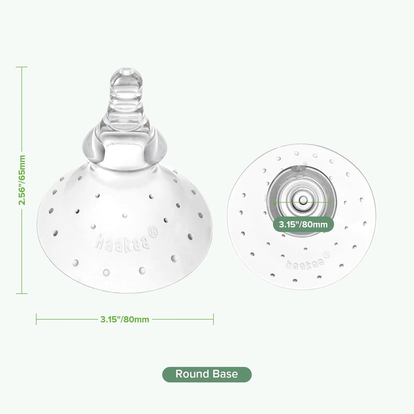 haakaa Silicone Nipple Shields for Breastfeeding (1 Count) | BPA-Free for Latch Difficulties & Sore Nipples - view 8