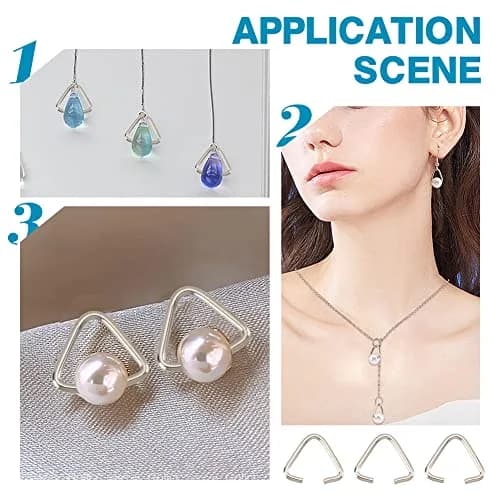 PH PandaHall 400 Pieces Triangle Jump Rings 11x13mm | Iron Jewelry Findings for DIY & Crafts thumbnail 5