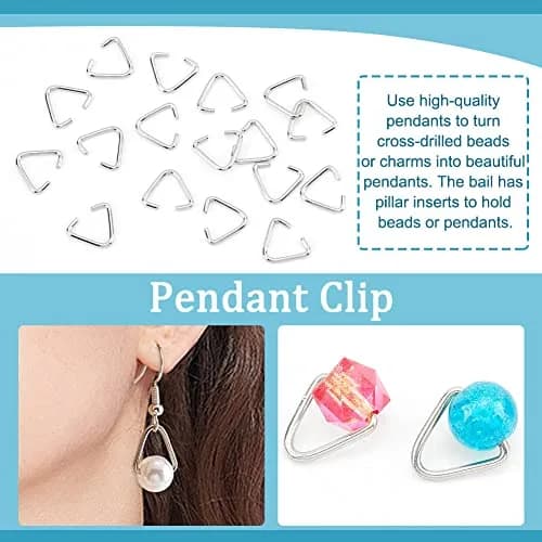 PH PandaHall 400 Pieces Triangle Jump Rings 11x13mm | Iron Jewelry Findings for DIY & Crafts thumbnail 6
