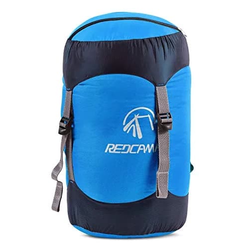 REDCAMP Nylon Compression Stuff Sack Large Blue | Lightweight Sleeping Bag Compression Sack for Backpacking, Hiking, Camping thumbnail 1