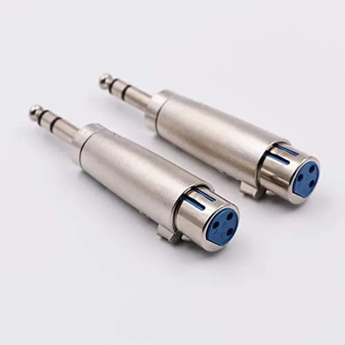 WYMECT XLR Female to 1/4 Inch TRS Stereo Male Adapter 2 Pack | Balanced Audio Connector for Studio & Stage thumbnail 2