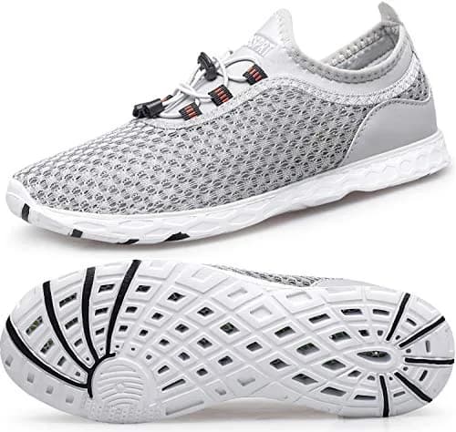 DOUSSPRT Men's Water Shoes Quick Dry for Beach Swim Pool Fishing Grey | Breathable Mesh & Quick Drying (70-120 chars) thumbnail 1