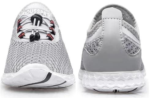DOUSSPRT Men's Water Shoes Quick Dry for Beach Swim Pool Fishing Grey | Breathable Mesh & Quick Drying (70-120 chars) thumbnail 7