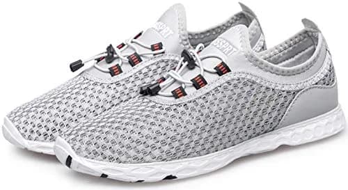 DOUSSPRT Men's Water Shoes Quick Dry for Beach Swim Pool Fishing Grey | Breathable Mesh & Quick Drying (70-120 chars) thumbnail 9