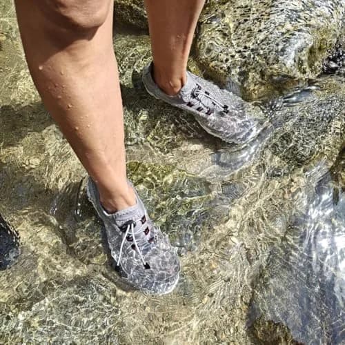 DOUSSPRT Men's Water Shoes Quick Dry for Beach Swim Pool Fishing Grey | Breathable Mesh & Quick Drying (70-120 chars) thumbnail 2