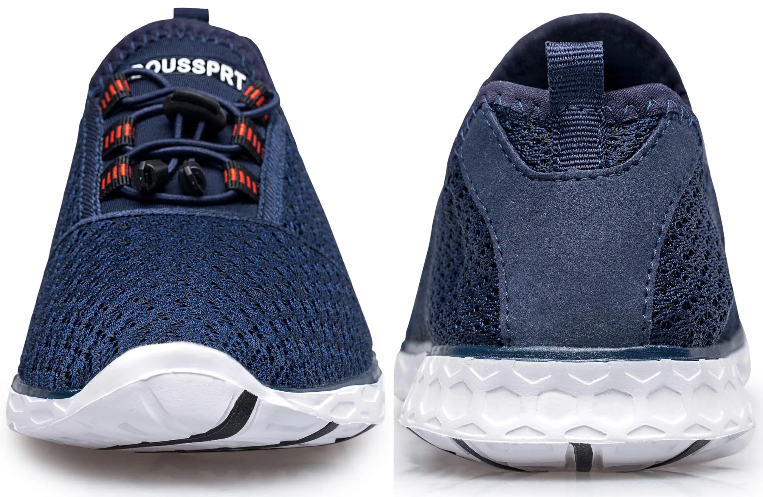 DOUSSPRT Men's Water Shoes Quick Dry for Beach Swim Pool Fishing Bluewhite | Breathable Mesh & Fast Drying thumbnail 7