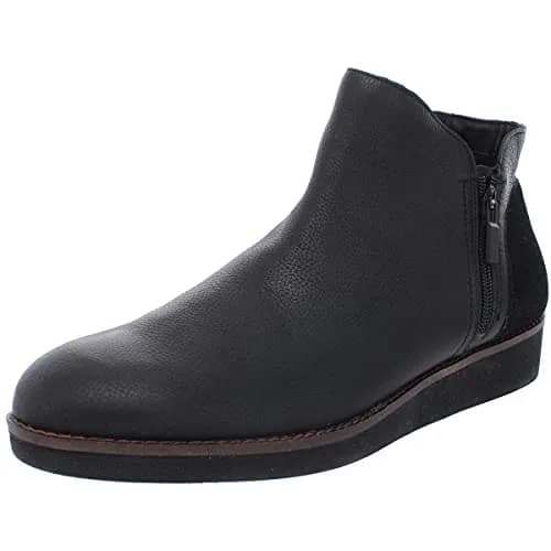 SoftWalk Wesley Black 11 Wide | Casual Ankle Boot with Asymmetric Zip (70-120 chars) thumbnail 1