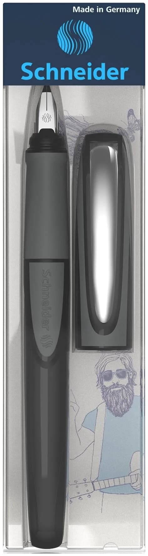 Schneider Ray Fountain Pen Left-Handed Medium Nib (13.6cm) | Smooth Writing for Students and Professionals - view 5