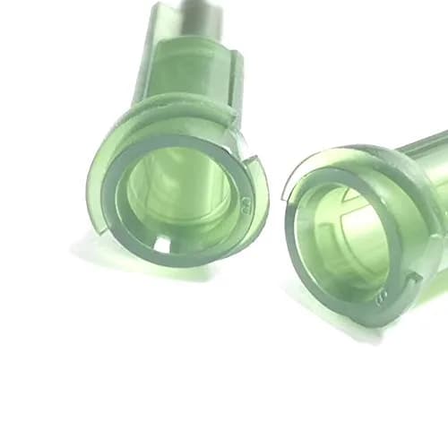 SANANTS 14 Gauge Blunt Tip Dispensing Needles 1.5in (3.8cm) Luer Lock, Olive, 50 Pcs | Industrial Precision Applicator thumbnail 2