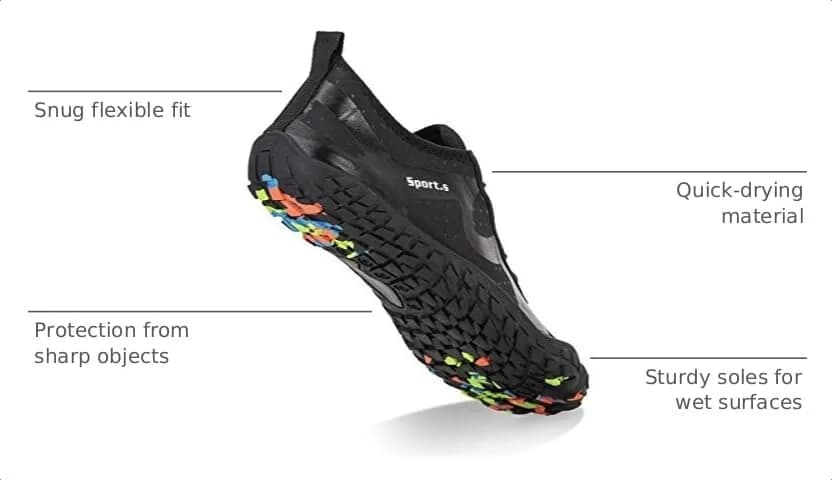 WateLves Water Shoes for Men Women 13.5 Women/12.5 Men | Quick-Dry, Traction & Comfort thumbnail 4
