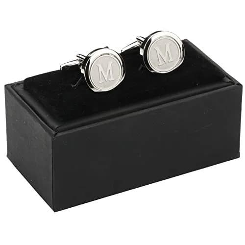 Dannyshi Classic Stainless Steel Initial Cufflinks 26 | Durable, Polished, Elegant (70-120 chars) thumbnail 8