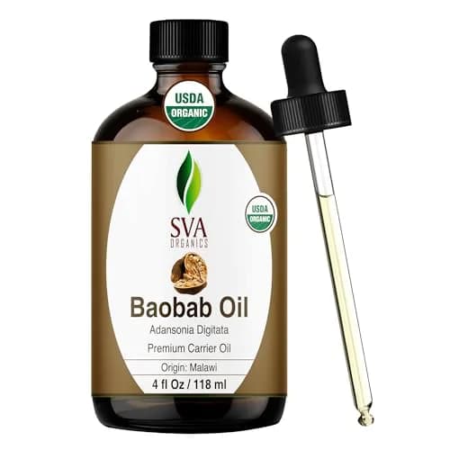 SVA ORGANICS Baobab Seed Carrier Oil 118 ml (4 Fl Oz) | Cold-Pressed, Organic, Multi-Use for Skin & Hair thumbnail 1