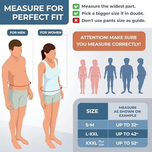ORTONYX Abdominal Binder for Women & Men 26.7 cm (10.5") | Post-Surgical & Postpartum Support Wrap thumbnail 4