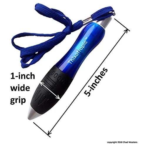 Thixotropic Super Big Fat Pen for Arthritis 5 Pack | Blue Ink, Ergonomic Grip, 0.5mm thumbnail 5