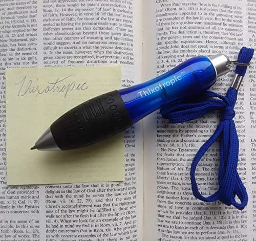 Thixotropic Super Big Fat Pen for Arthritis 5 Pack | Blue Ink, Ergonomic Grip, 0.5mm thumbnail 7