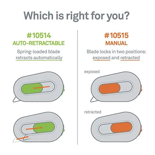Slice Mini Box Cutter 12 Pack | Safe Ceramic Blade, Retractable, Keychain Opener thumbnail 3