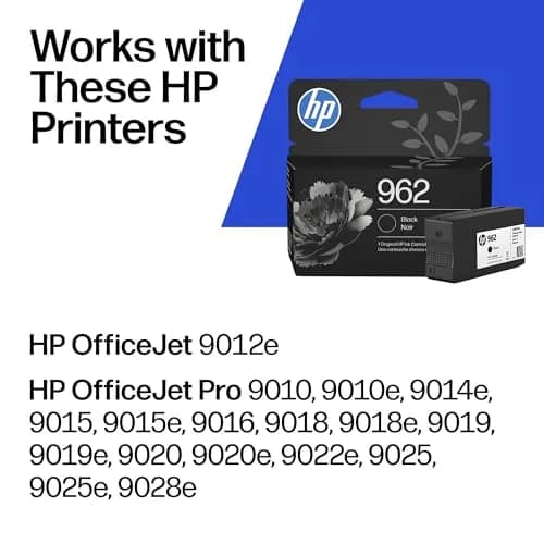 HP 962 Black Ink Cartridge | 1000 Pages | Fade Resistant thumbnail 2