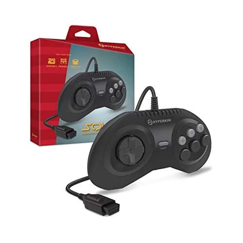 Hyperkin Squire Premium Controller for Genesis/MegaRetroN HD | Ergonomic 6-Button Gamepad, 10 ft Cable thumbnail 1
