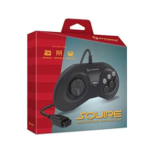 Hyperkin Squire Premium Controller for Genesis/MegaRetroN HD | Ergonomic 6-Button Gamepad, 10 ft Cable thumbnail 2