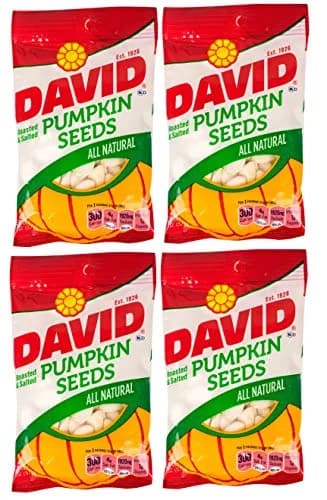 David Roasted and Salted Pumpkin Seeds 2 Oz | All Natural Snack for Healthy Eating thumbnail 1