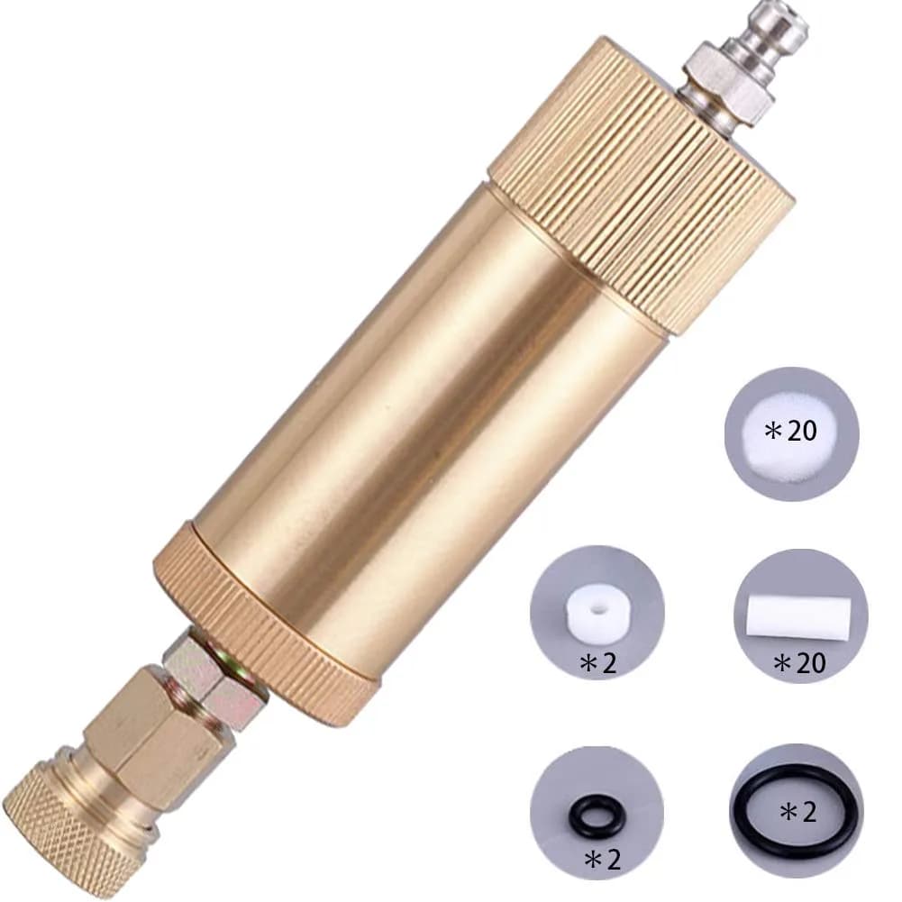 La La Pet High Pressure Air Filter Water-Oil Separator 30MPa | Aluminum, Gold — Gold