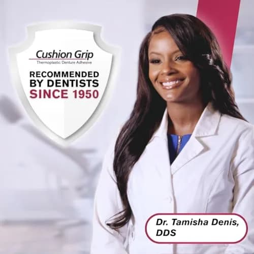 Cushion Grip Thermoplastic Denture Adhesive 1 oz (28.35 g) | Refits & Tightens Dentures for Secure Fit thumbnail 5